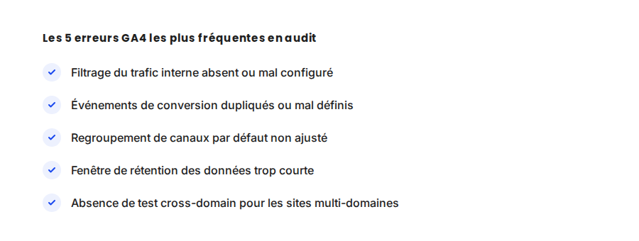 Ces cinq erreurs, souvent invisibles sans audit dédié, faussent silencieusement les décisions prises sur la base des tableaux de bord.