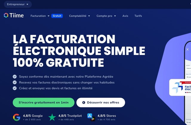 Aperçu du projet Tiime